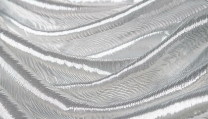 Silver colored silk silky fabric satin curve rippled background backdrop wave wavy drapery textile cloth silver-colored
