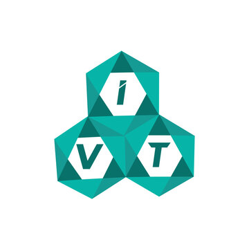 IVT creative minimalist letter logo. IVT unique vector initials alphabet letter logo design