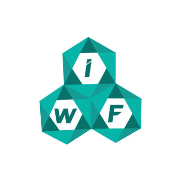 IWF creative minimalist letter logo. IWF unique vector initials alphabet letter logo design