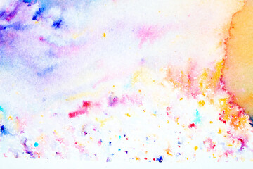 Explosion of Watercolor Paint Powder Pastel Multicolour Background Creative Pop of Color