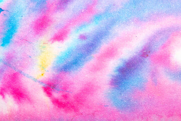 Explosion of Watercolor Paint Powder Pastel Multicolour Background Creative Pop of Color