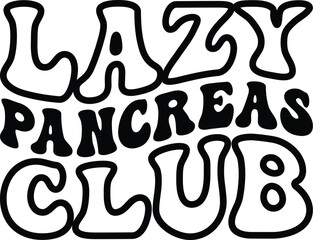 Lazy Pancreas Club Retro SVG
