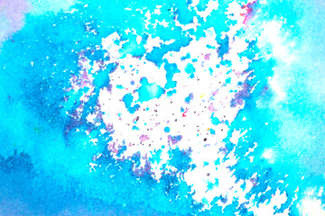 Explosion of Watercolor Paint Powder Pastel Multicolour Background Creative Pop of Color