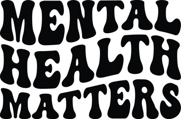 Mental Health Matters Retro SVG