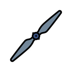 propeller unmanned aerial vehicle color icon vector. propeller unmanned aerial vehicle sign. isolated symbol illustration