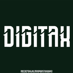 geometric font vector alphabet set vector