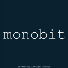 Obraz premium 8bit modern font display vector alphabet set