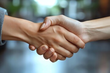 Two hands shaking hands