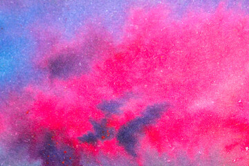 Explosion of Watercolor Paint Powder Pastel Multicolour Background Creative Pop of Color