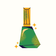 Nail care tools set manicure accessories hands with polished nails. Colorful flat illustration of nail scissors, polish bottles, cuticle nippers, files. Nail care and beauty concept