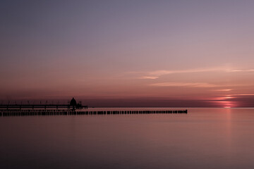 sunset over the sea