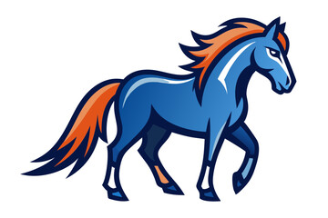 Dynamic Horse Mascot Vector Illustration Powerful and Bold Logo Design
