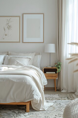 Serenely Styled Bedroom with Natural Light, Minimalist Furniture, and Calming Decor for Ultimate Relaxation and Comfort