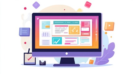 Minimalist Screen Interface Design for Creative Studio