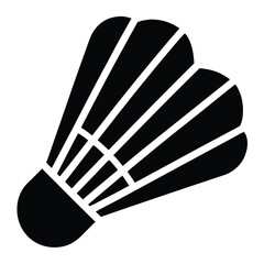 Vector graphic of a badminton shuttlecock