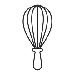 Whisk line art icon vector illustration