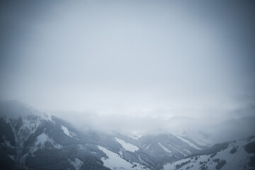 Fototapeta premium clouds over the mountains