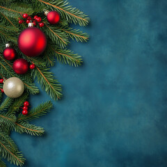 christmas background with christmas tree,Evergreen Beauty and Holiday Magic
