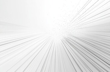 Abstract White Lines Converging Towards Central Point