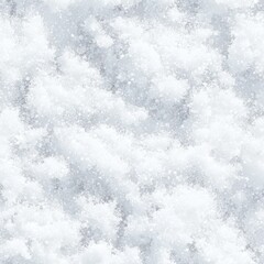Top view photo of fresh snow with hints of sparkling ice crystals, seamless texture