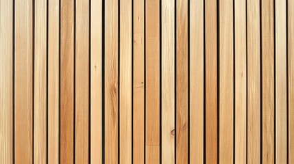 Obraz premium Volumetric wall with wooden natural wood slats for interior viewing. Aesthetics after renovation.