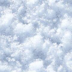 Top view photo of snow with tiny glimmering ice particles, seamless texture