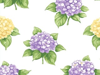 Soft pink and purple watercolor blossoms on a pristine white backdrop.