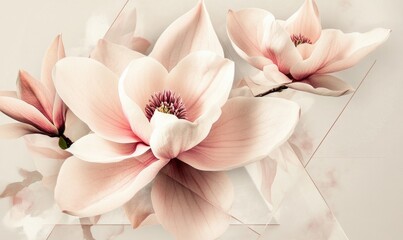 A close up of a pink flower with a white center