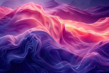 Obraz premium ethereal AI-generated textures with vibrant, shifting color schemes, free space for text 