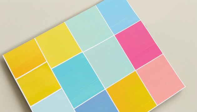 mockup Colorful weekly calendar background with copy space