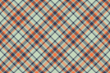 Girl seamless vector pattern, woman check textile plaid. Creative fabric tartan texture background in blue and light colors.