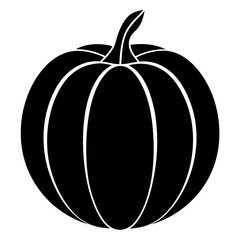 Pumpkin modern style vector art, Vector of Pumpkin silhouette art & illustration