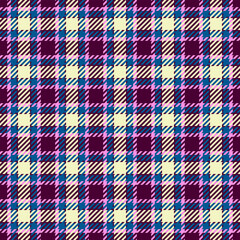 Comfortable texture pattern textile, english plaid vector background. Kitchen tartan check seamless fabric in dark and cyan colors.