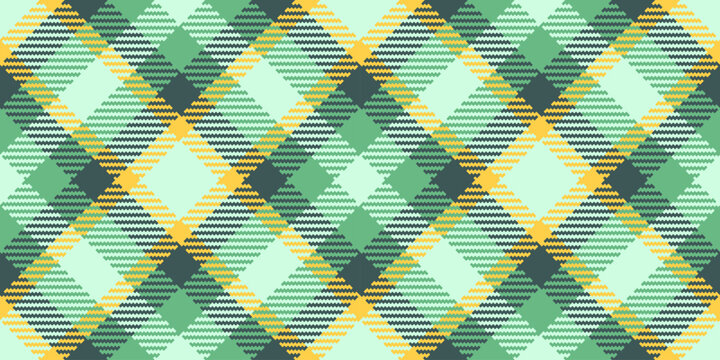 Complexity plaid background check, graphic texture vector tartan. Painting fabric pattern seamless textile in light and green colors.