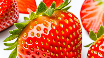 strawberry isolated on white background