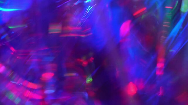 Viva magenta purple neon pink flash lights. Magical holographic background. Shiny festive texture