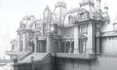 Obraz premium building blueprint