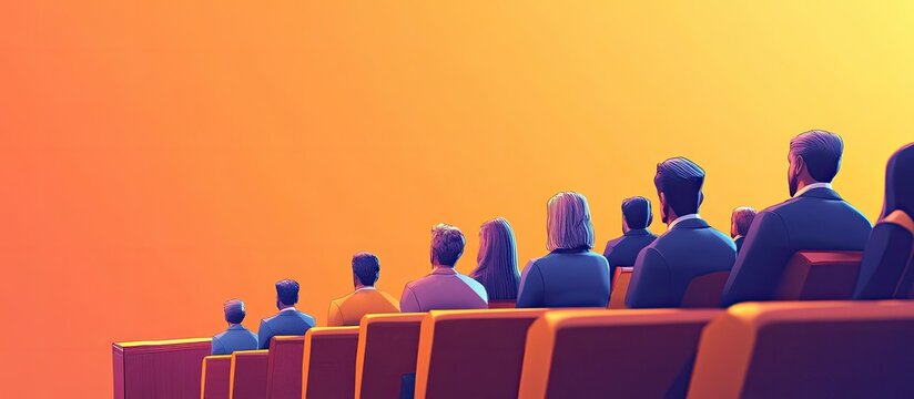 Audience at a Conference:  A Vibrant Gathering of Professionals