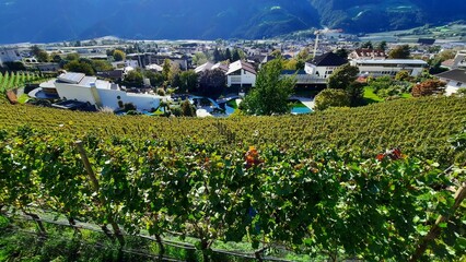 Naturno, Italy, 10.06.2024, beautiful view of the alpine commune