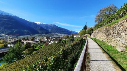 Naturno, Italy, 10.06.2024, beautiful view of the alpine commune