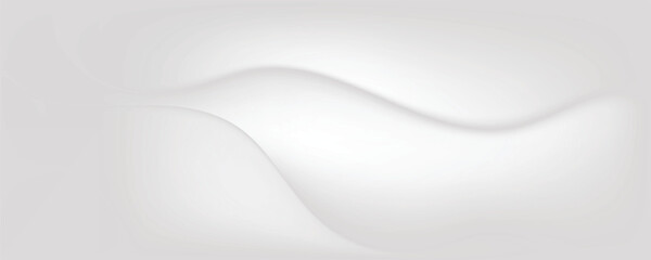 White soft luxury geometric abstract background with waves effect. Minimal modern graphic design element cutout style concept for banner, flyer, card, or brochure cover