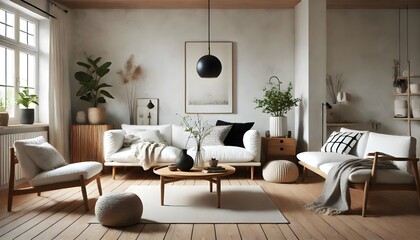 Fototapeta premium Rustic Charm with Exposed Wooden Beams