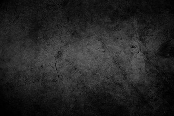 Dark grey textured concrete black grunge background
