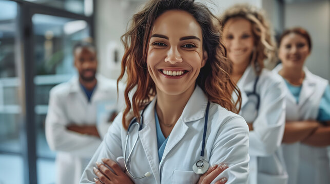 Un docteur avec un st&eacute;thoscope.