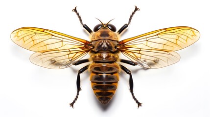 Cicada Bug Isolated On White