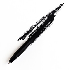 Black Ink Pen Stroke  Abstract Art  Design Element  Minimalist  Graphic