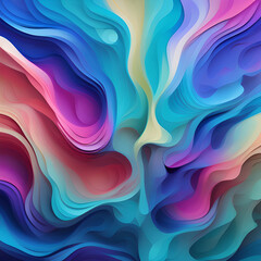 Obraz premium Liquid gradient mesh. Abstract wavy background. Color blend. Modern blurred texture. Liquid vibrant color flow. Template for posters, ad banners, brochures, flyers, covers, websites. 8k quality. gener