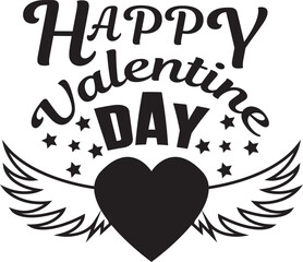 A simple Valentine day typography design, modern, illustration, vector, abstract, print, T-shirt, design.