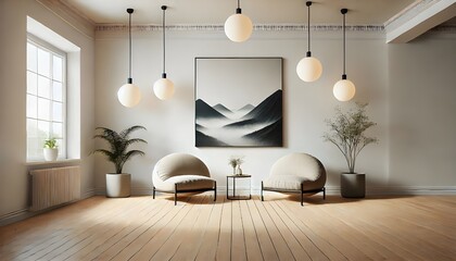 Stylish Living Room with Bold Artwork

