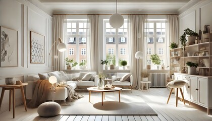 Cozy Space with Green Plants